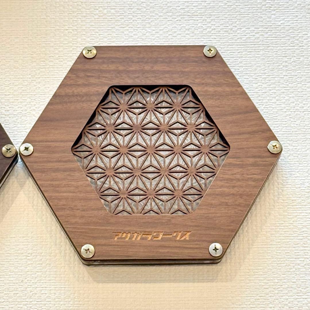 【２セット】アサガラワークス LEDコースター おまけ付き