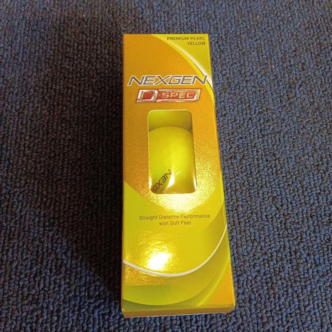 ゴルフボール　Nexgen D-Spec　イエロー　PREMIUM　ホワイト