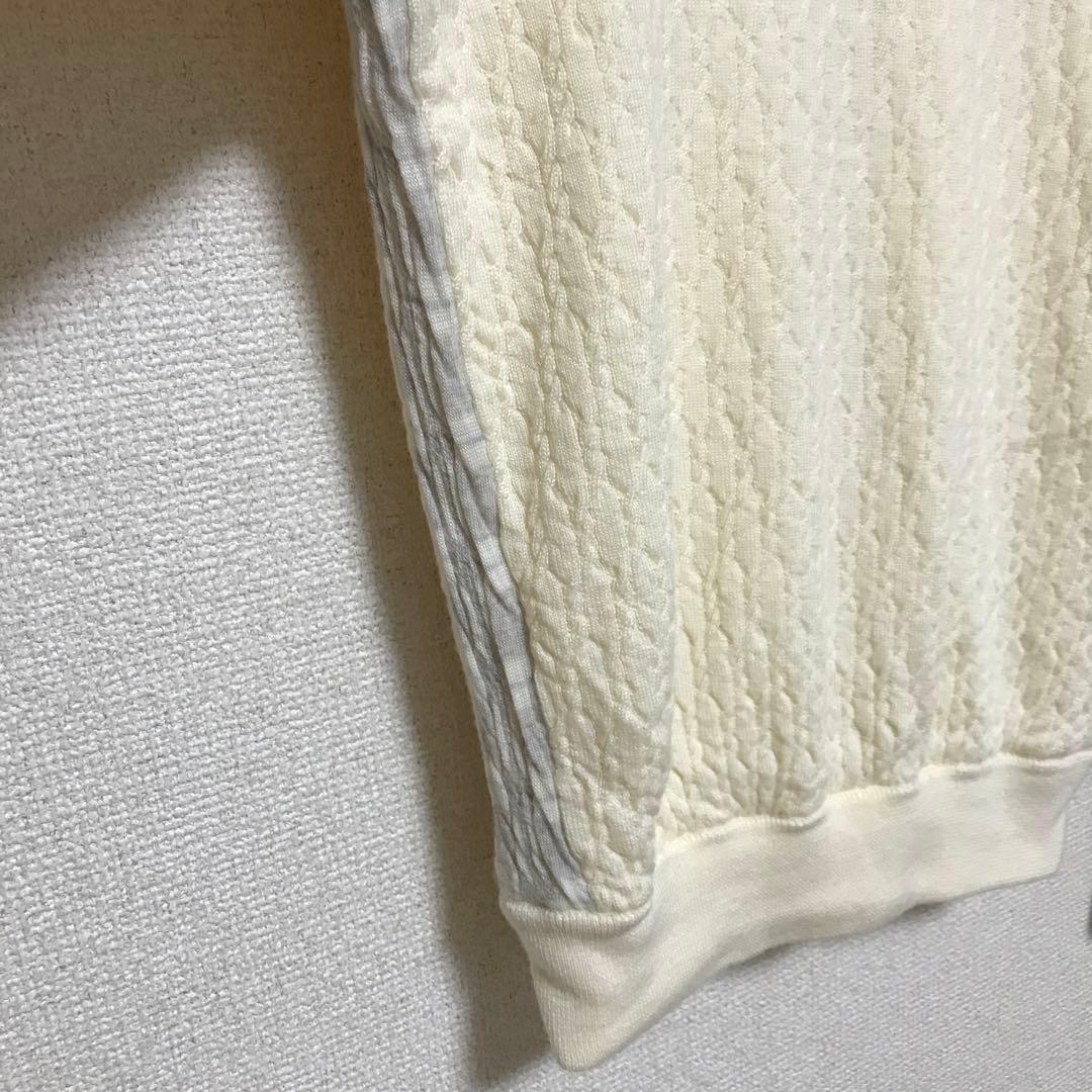 ZOY ゾーイ　CASHWOOL SWE プルオーバー 防風裏地付 ホワイト