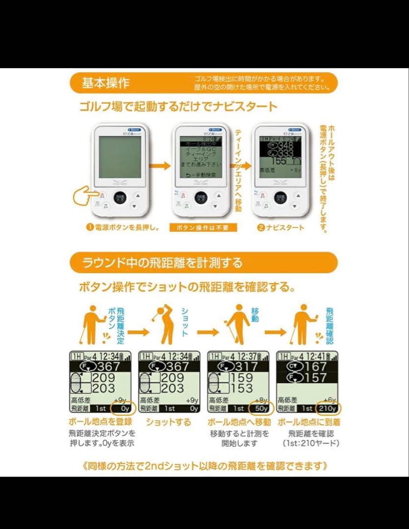 イーグルビジョン　ez pltus4 GPSゴルフナビ　中古美品　箱•保証書なし