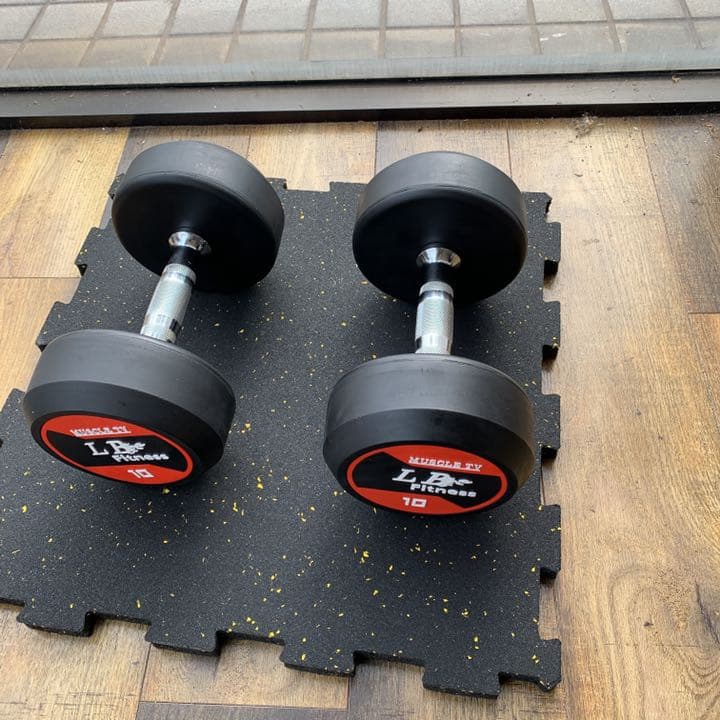ラバーダンベル　　20kg 2個