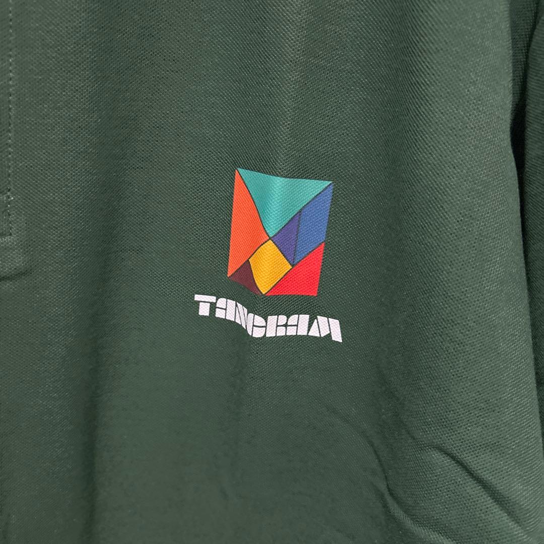 tangram タングラム　ダークグリーン ポロシャツXL
