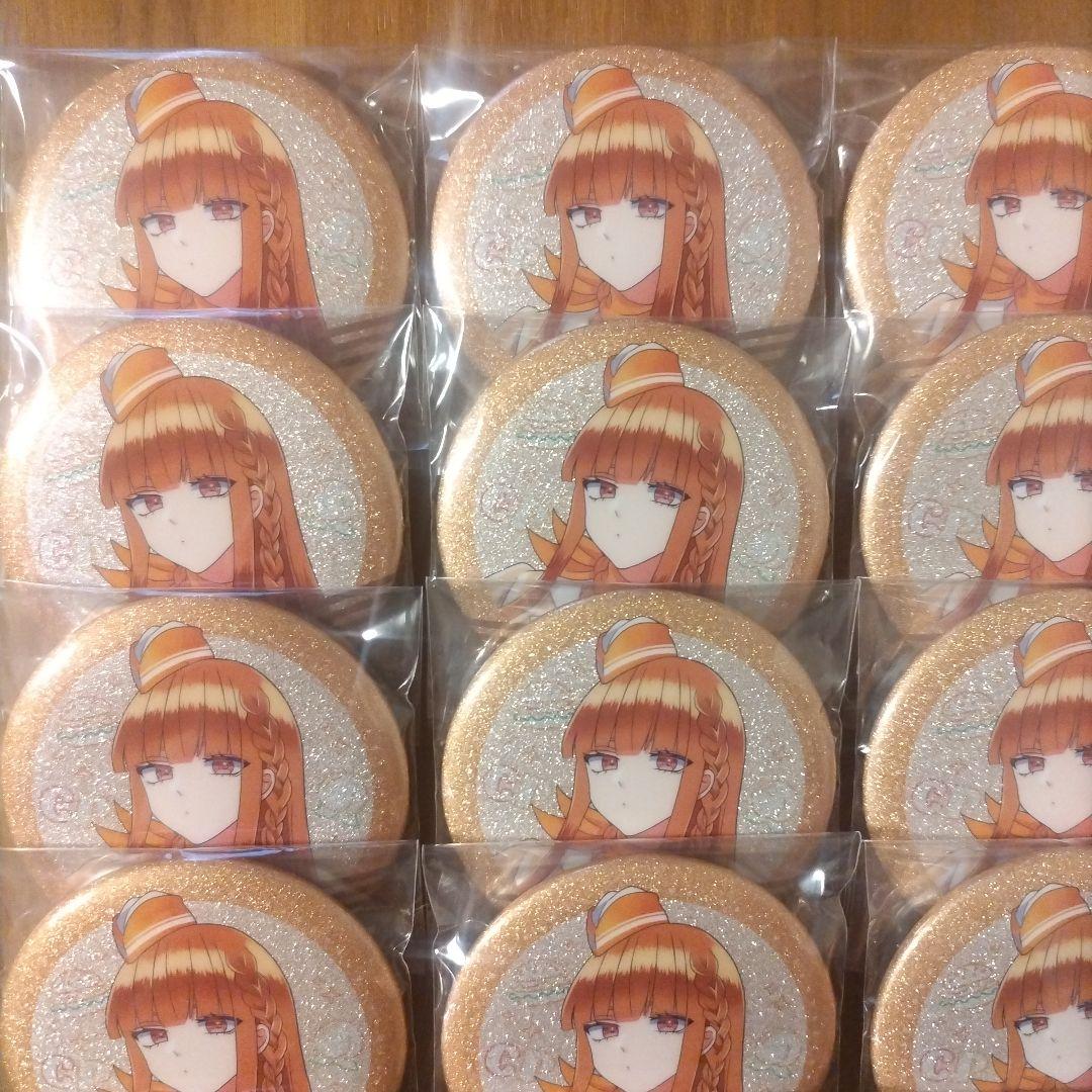 【みぃひ】カラフルピーチ　ダイナー缶バッジ　えと