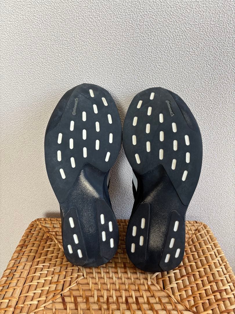 adidas EVO SL WOVEN 26cm ブラック ランニングシューズ