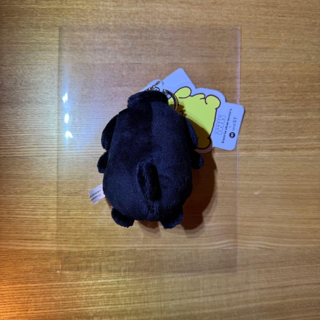 ポムポムプリン×LOWRYS FARM ぬいキーホルダー 黒 ブラック