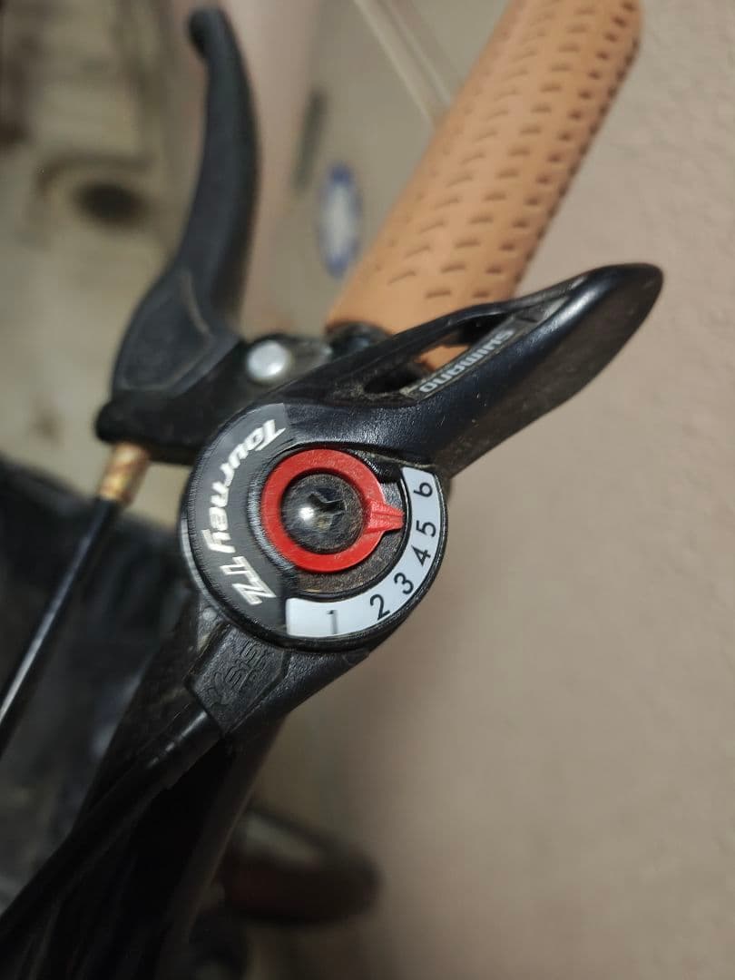 ギア付き折りたたみ自転車　ダークグリーン