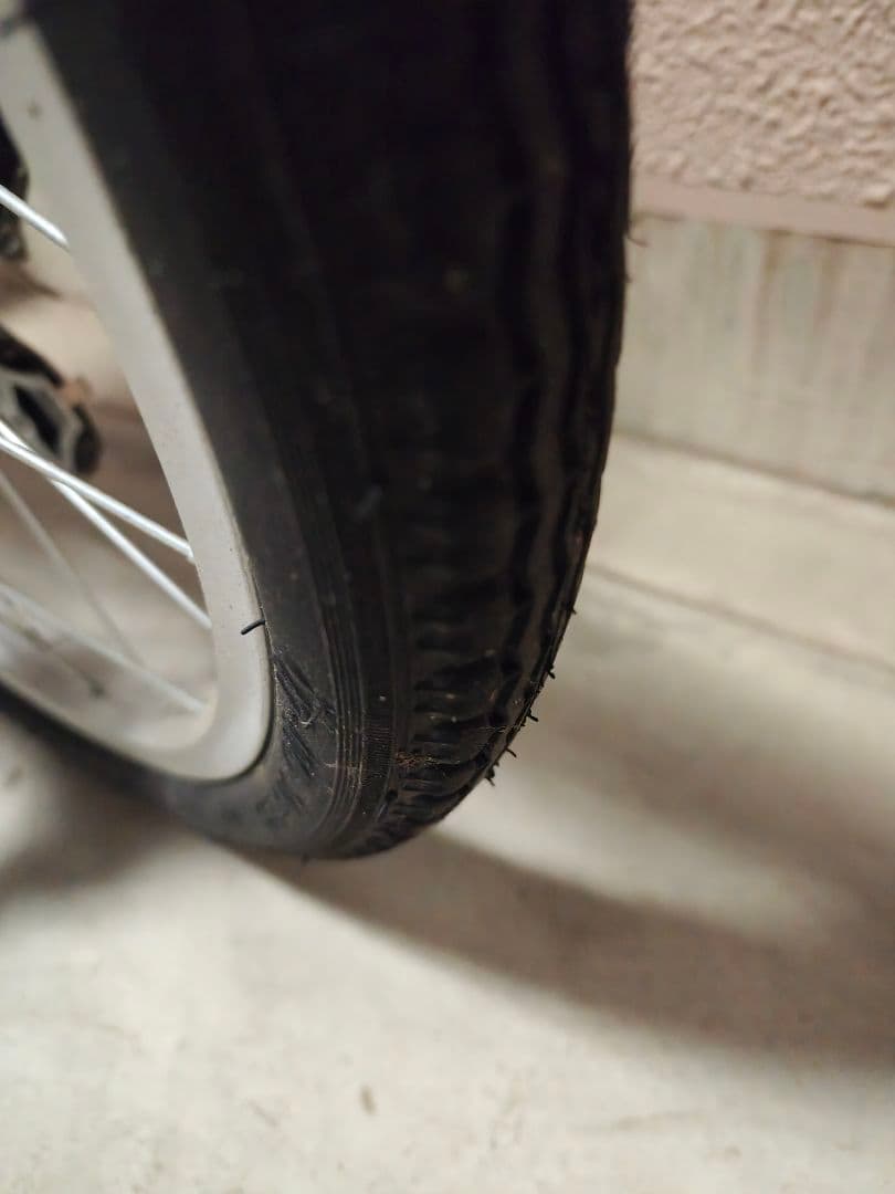 ギア付き折りたたみ自転車　ダークグリーン