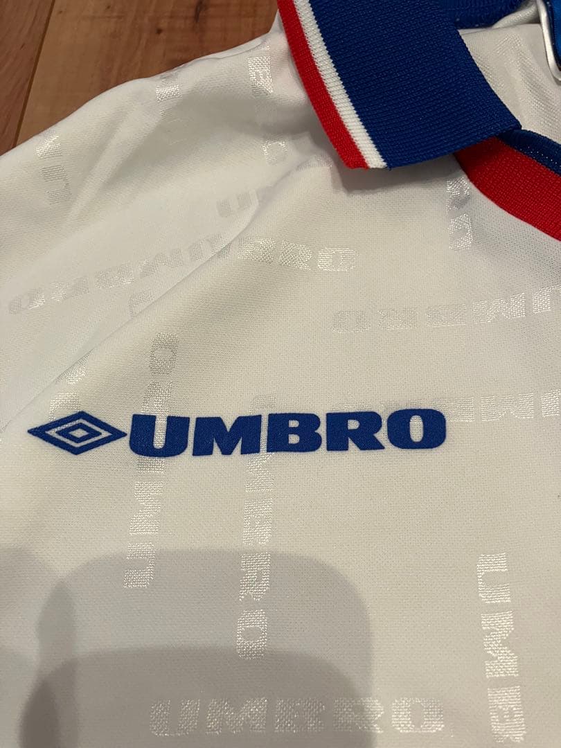 UMBRO イングランド代表 AXA FAカップ 長袖ユニフォーム 白