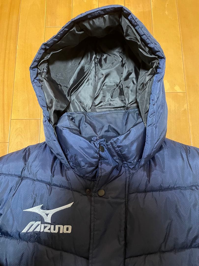 Mizuno ミズノ ベンチコート キルティングデザイン XL ネイビー