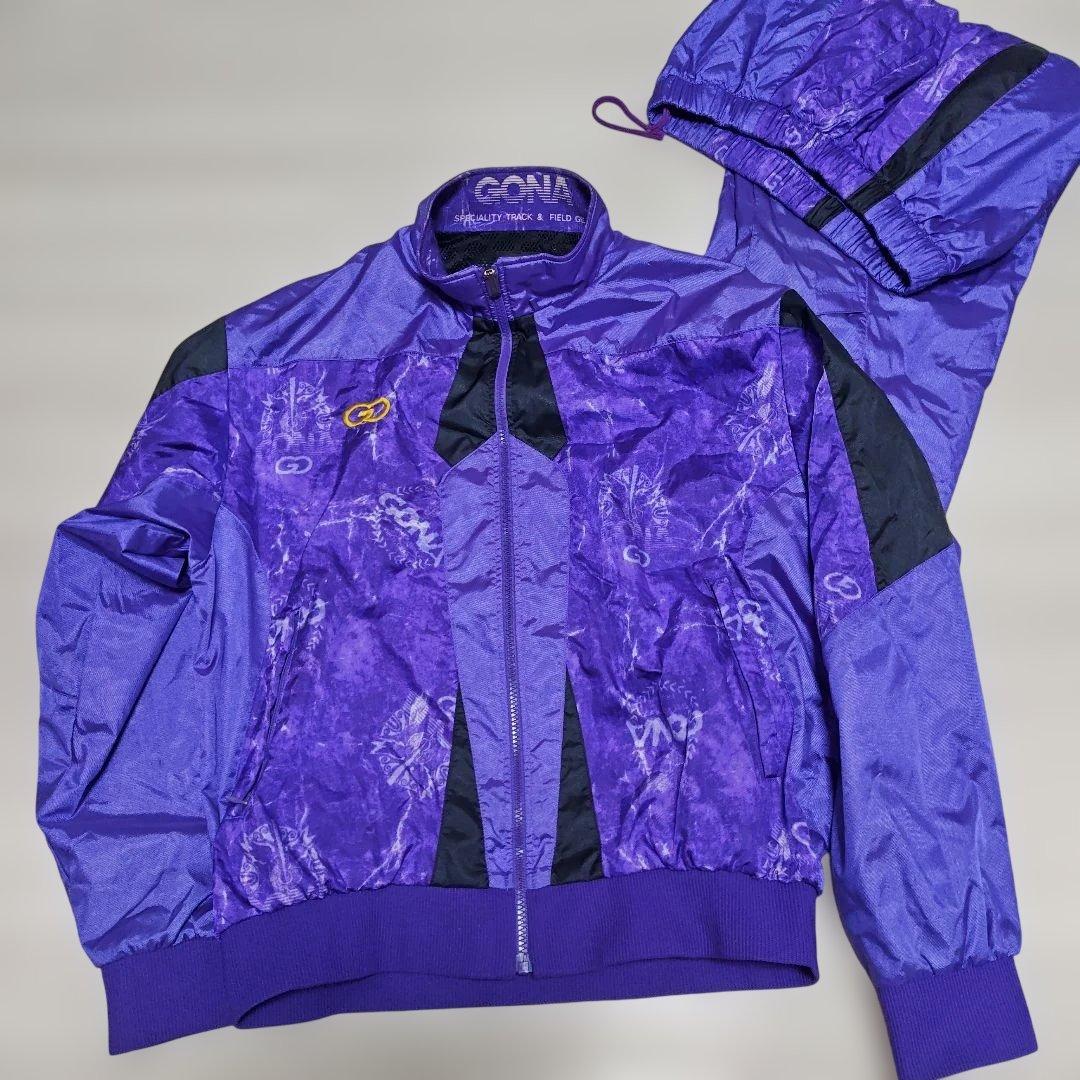 90s GONA byアシックス　ウィンドブレーカー　上下　日本製　ASICS