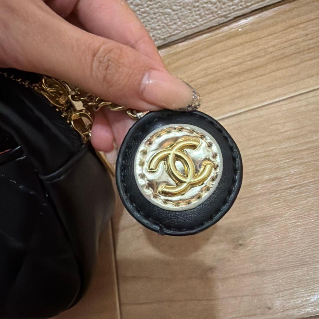 CHANEL ノベルティーブラック キルティング バッグ