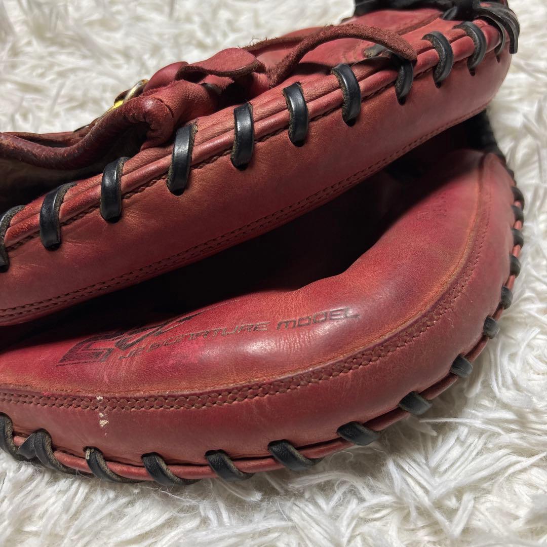 希少 NIKE ナイキ 城島モデル キャッチャーミット 軟式少年 赤 右投げ