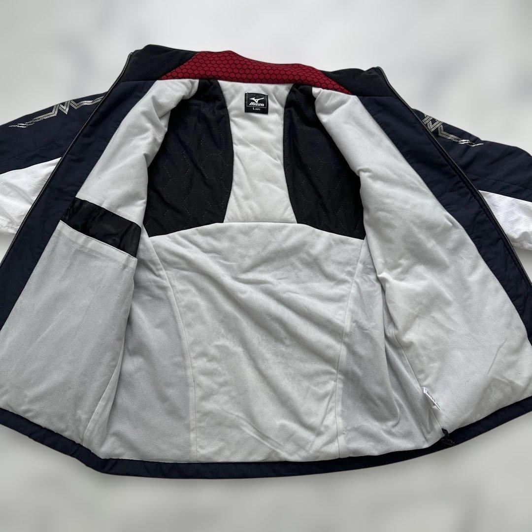 Mizuno ウィンドブレーカーセット 厚手　　ネイビー/白