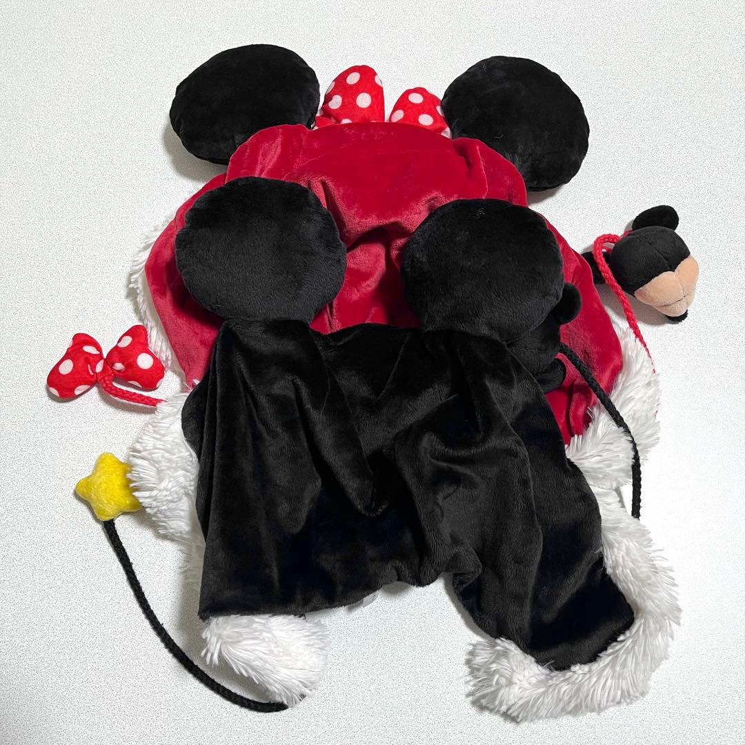 ディズニー ミッキー ミニー ファンキャップ 帽子 赤 黒 ペア 被り物 セット