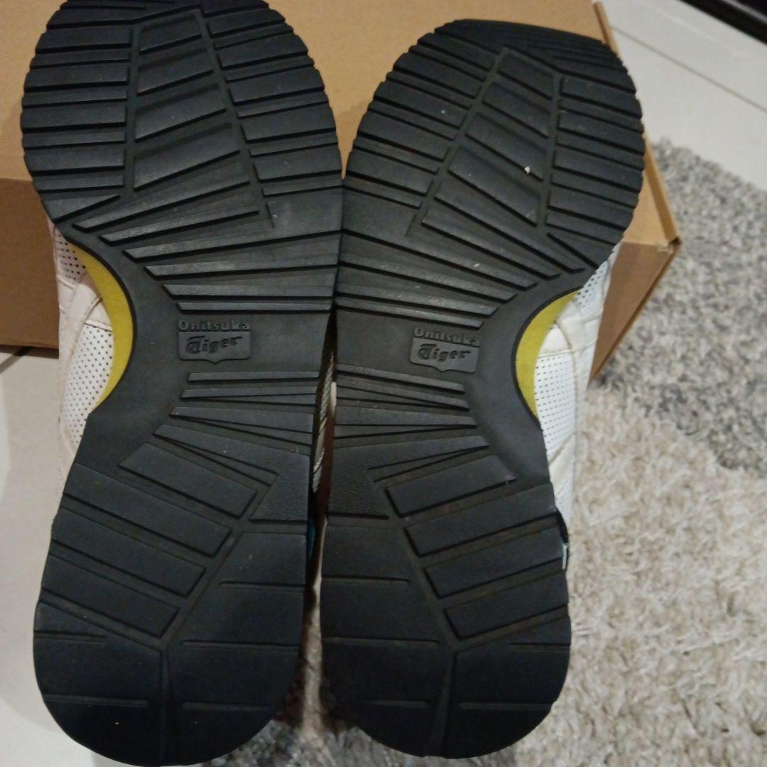 Onitsuka Tiger メッシュシューズ ホワイト/グリーン27サイズ