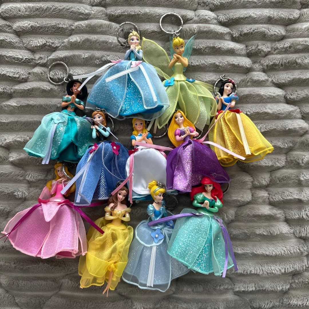 ディズニープリンセス　キーホルダー　セット