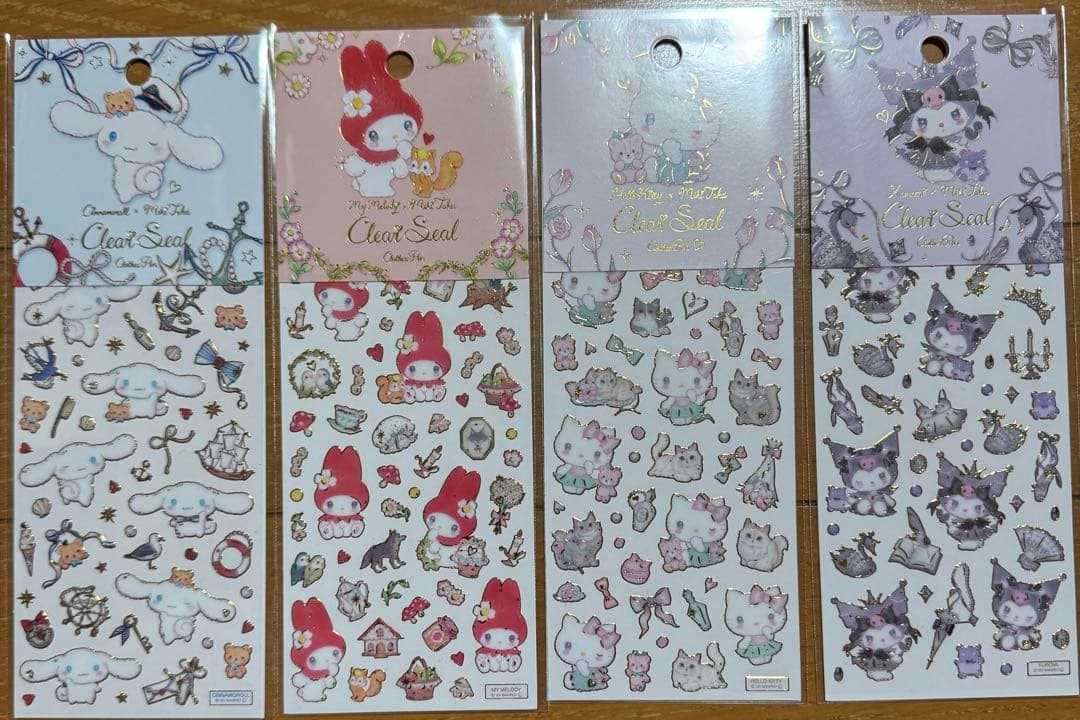サンリオシール26点まとめ売り キティ クロミ シナモンロール