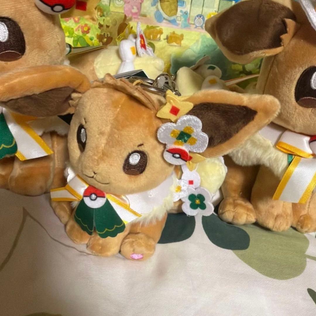 ポケパーク KANTO イーブイ ぬいぐるみ 3体セット