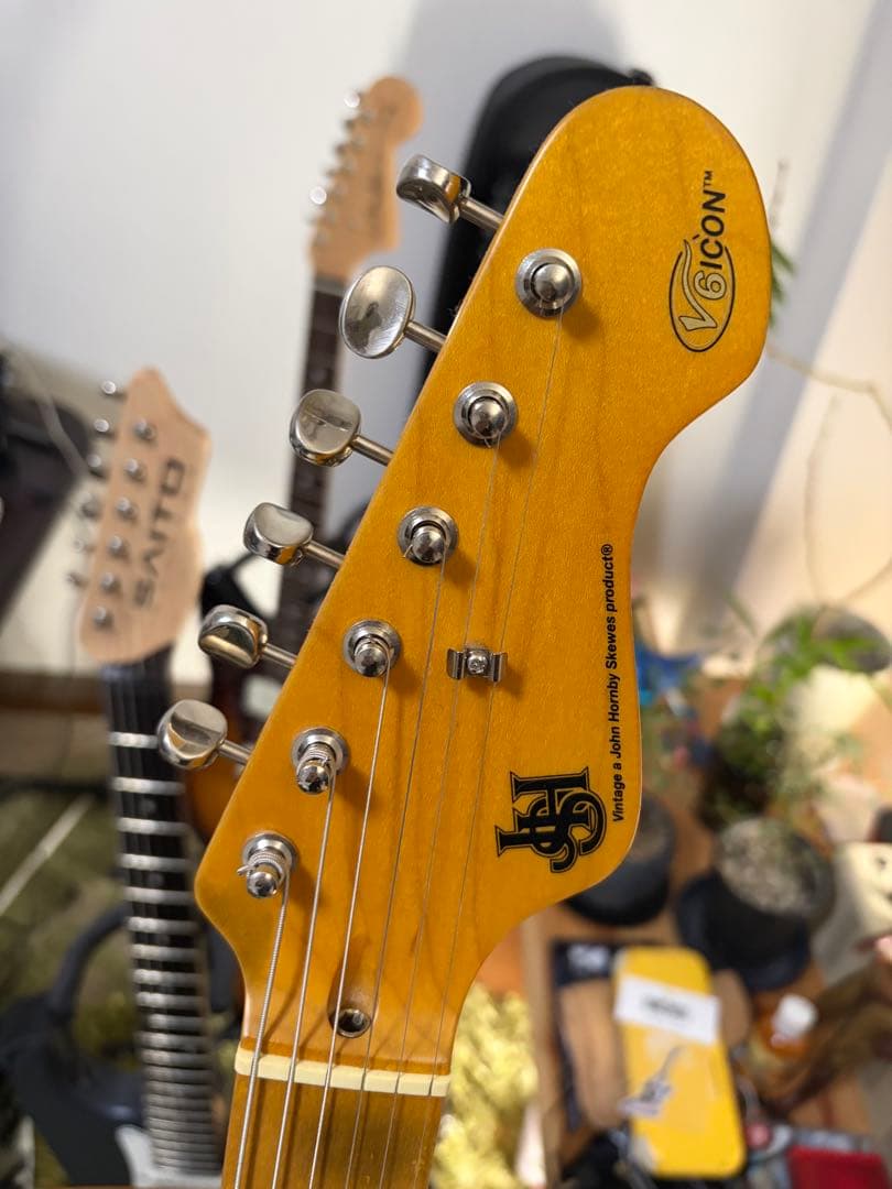 JHS Vintage レリック加工 V6 Icon エレキ ギター ブラック