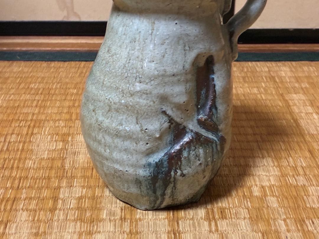古陶器 朝鮮唐津 陶器 水差し ピッチャー 水注 花入？