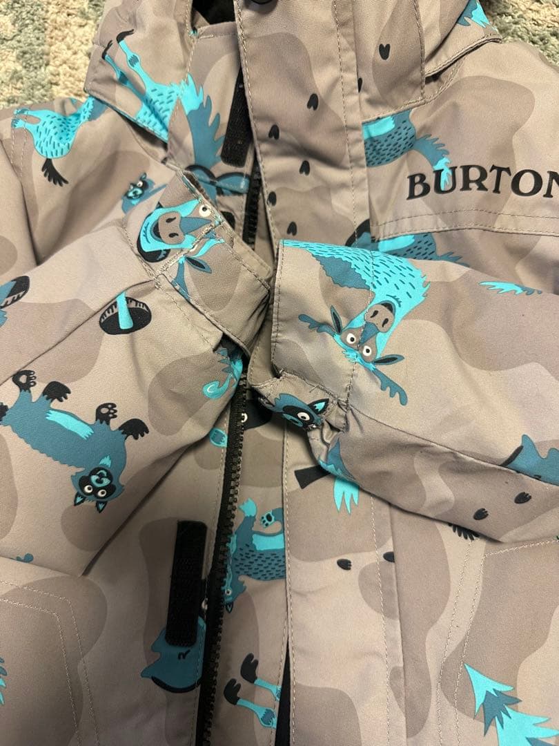 BURTON 子ども用ジャケット 3T 動物柄　手袋4T