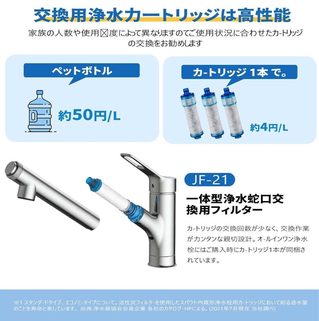 【3個セット】JF-21-T 交換用浄水器カートリッジ 高塩素除去