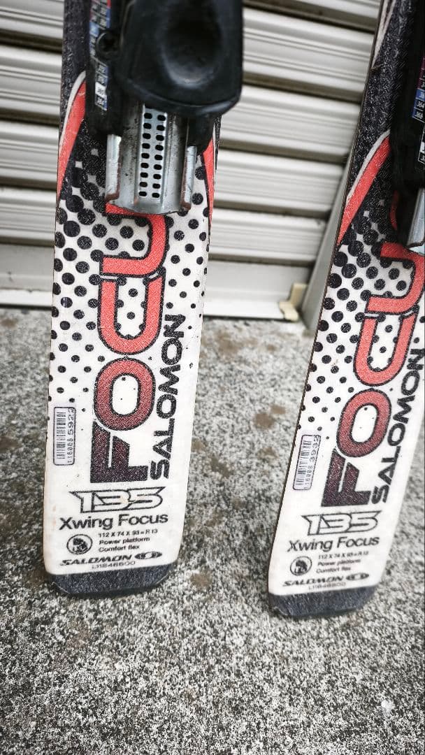 SALOMON FOCUS スキー板　135cm　調整可能ビンディング