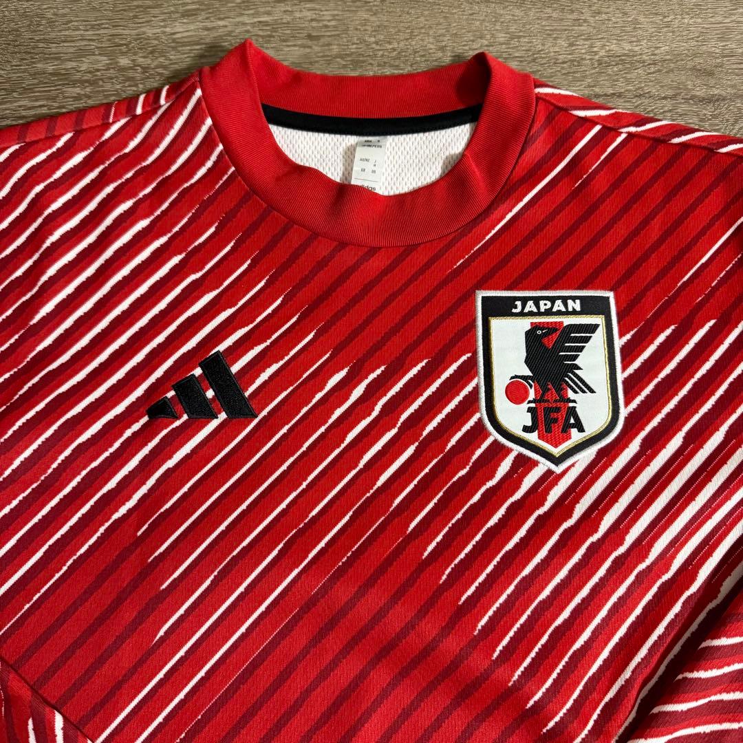 超美品 adidas 日本代表 22/23 プレマッチ ウォームトップ M