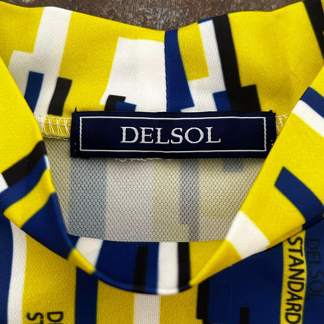 DELSOL GOLF セットアップ　スカート モックネック　上下セット　総柄
