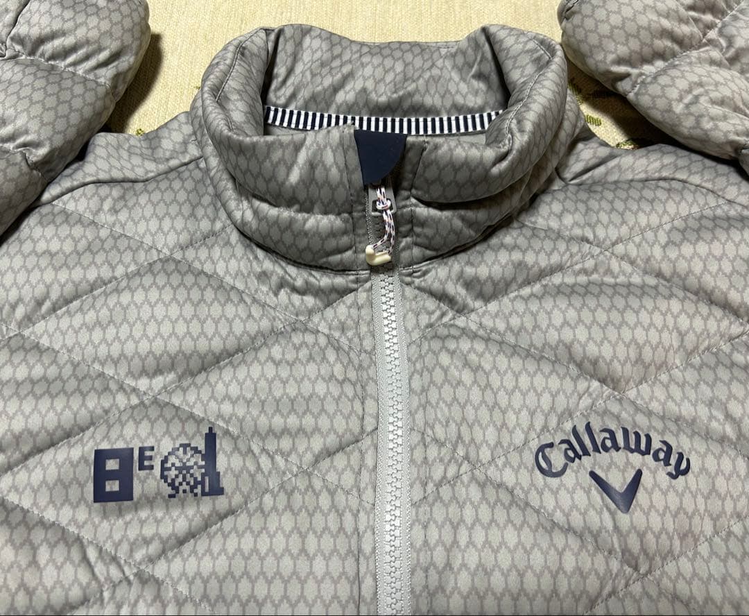 【美品】【Callaway ゴルフウェア】レディース　Ｌ　ライトグレー