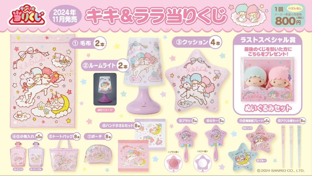 リトルツインスターズ キキララ 一番くじ 15点 セット 断捨離