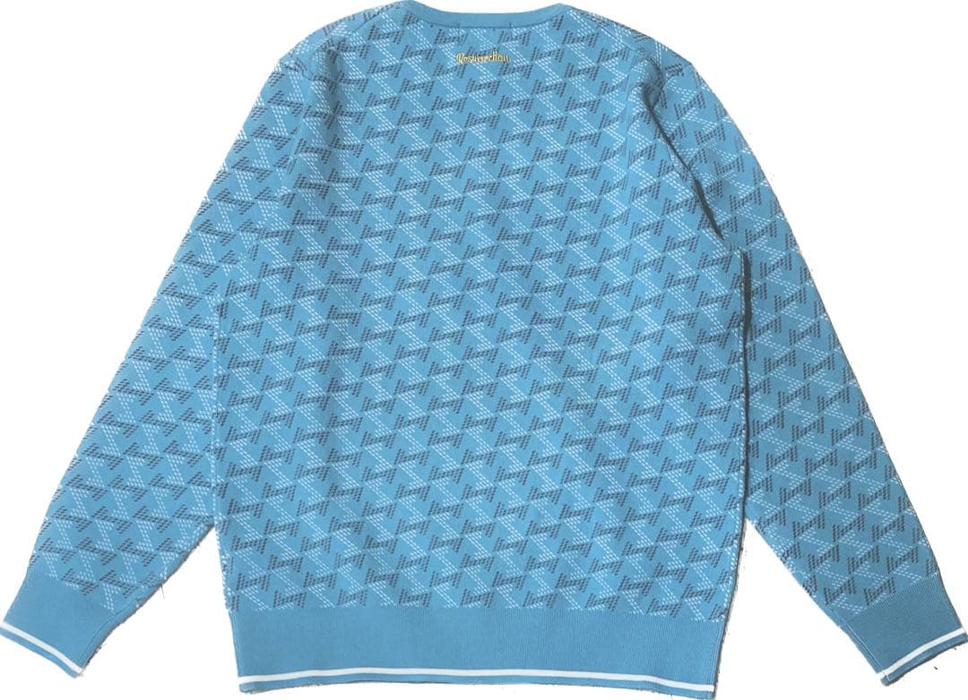 【新品】レザレクション　メンズ　ニット　ブルー　Lサイズ