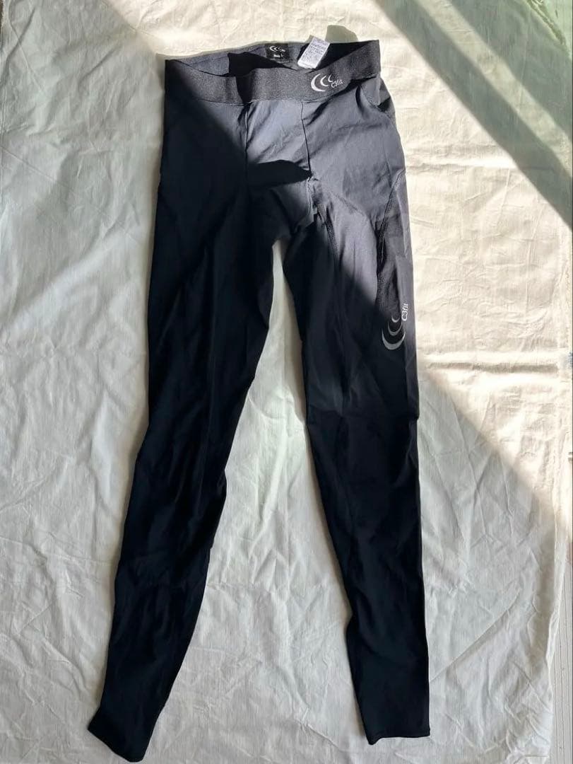 C3fit インパクトエアーロングタイツ メンズL 黒 3F14127