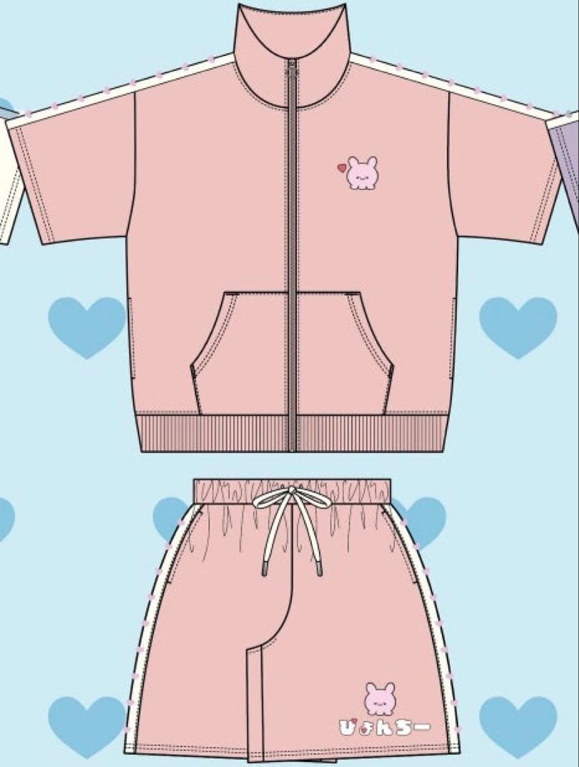 らぶいーず　ぴょんちー　半袖ジャージ上下セット　ドンキ　ピンク　M