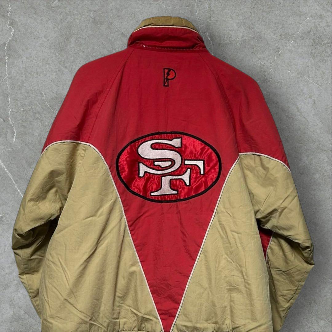 90svintageProprayerNFLSF49ERS中綿ジャケットブルゾン