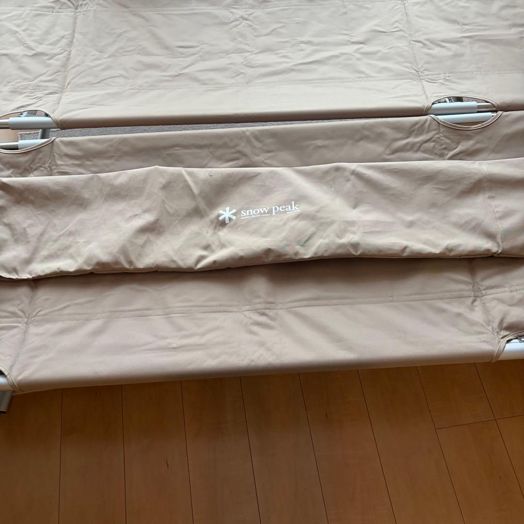 【美品/2脚セット】スノーピーク ハイテンションコット 床面保護カバー付
