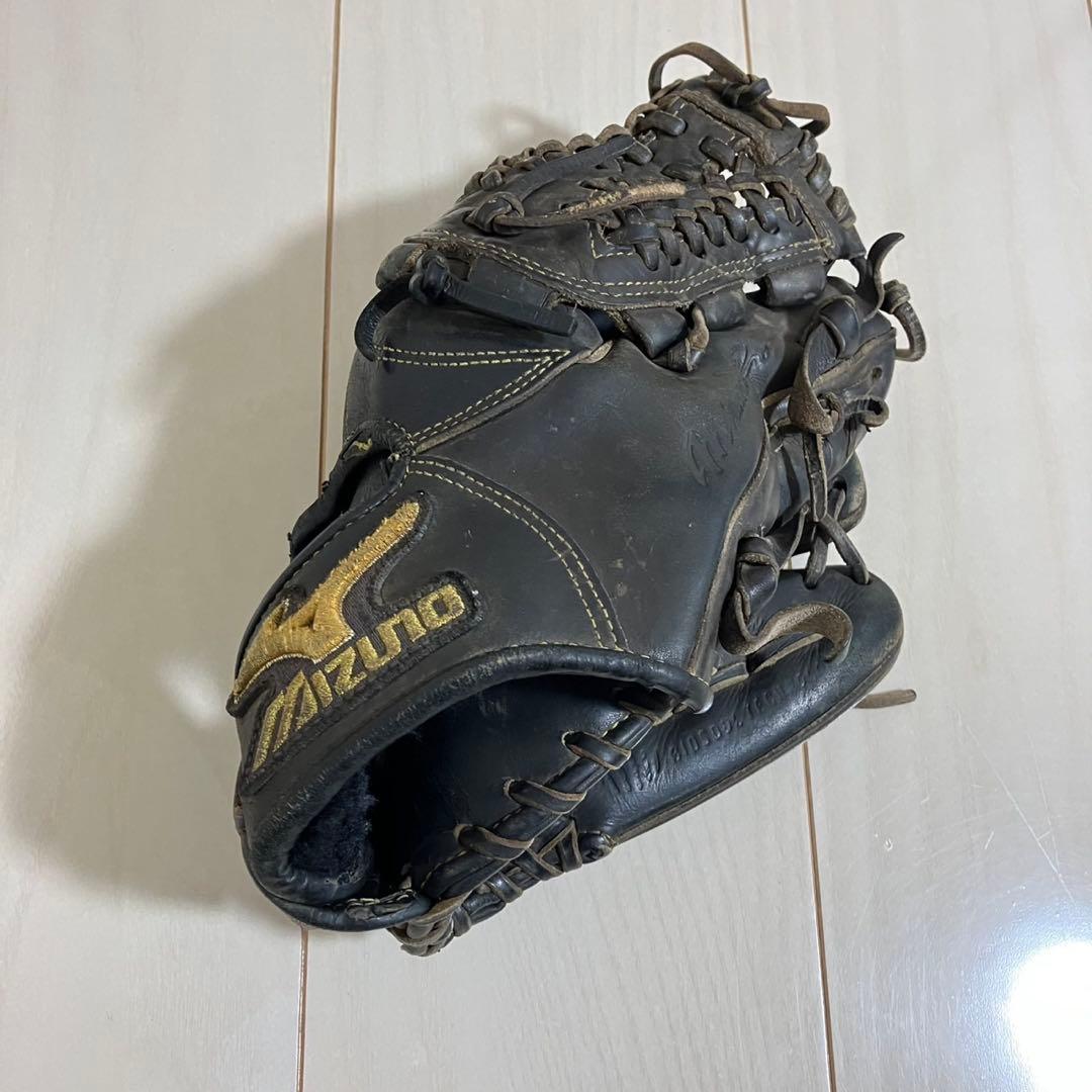 ミズノプロ　硬式グローブ　野球　ブラック　キップレザー