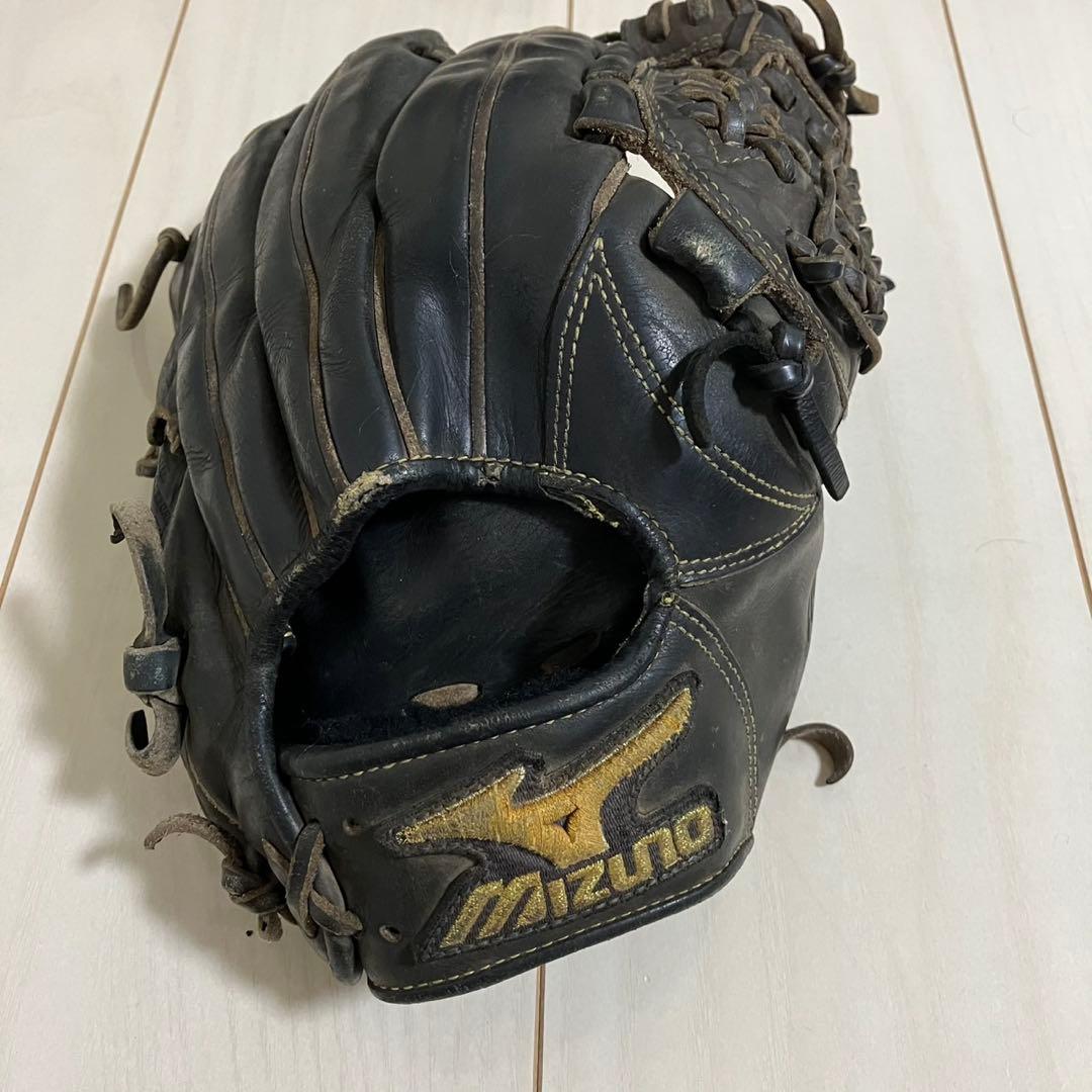 ミズノプロ　硬式グローブ　野球　ブラック　キップレザー