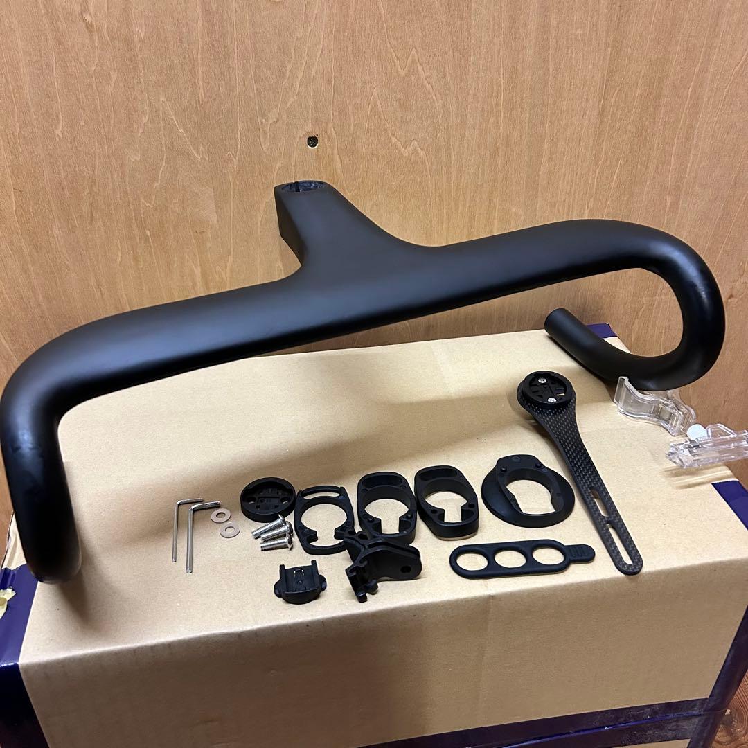 380×120mm KOCEVLO一体型カーボンハンドルマットブラック