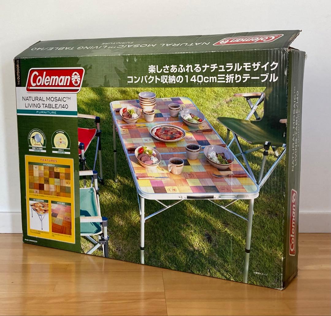 コールマン　テーブル　ナチュラルモザイクリビングテーブル　140