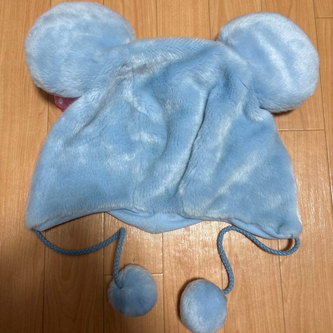 ディズニー　ファンキャップ　水色