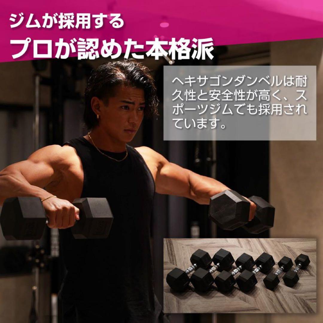 ダンベル10kg 2個セット ヘックスダンベル ヘキサゴンダンベル 六角