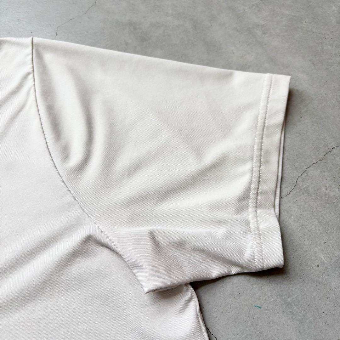 ARCHIVIO アルチビオ モックネック半袖Tシャツ ロゴプリント ストレッチ