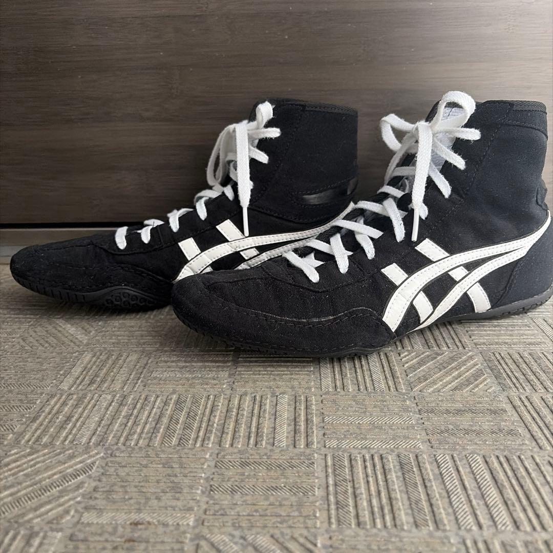 ASICS レスリングシューズ 26.0（ボクシング対応可）ブラック/ホワイト