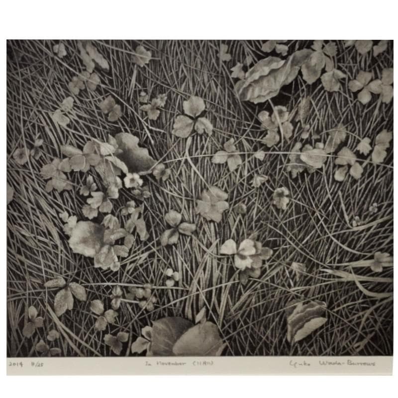 ☆和田バロウズ裕子☆「In November 」4/20　銅版画 　未使用！