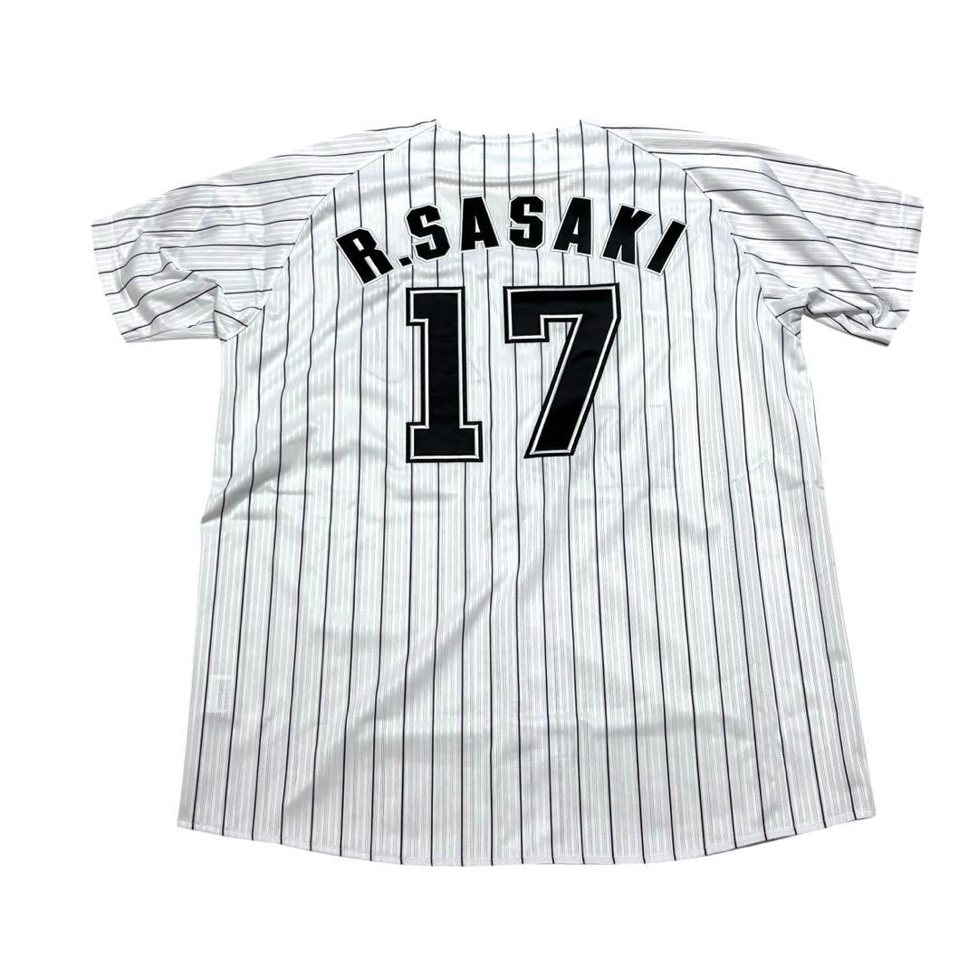 極美品　佐々木朗希投手　千葉ロッテマリーンズ　レプリカユニフォーム　2023 Ｌ