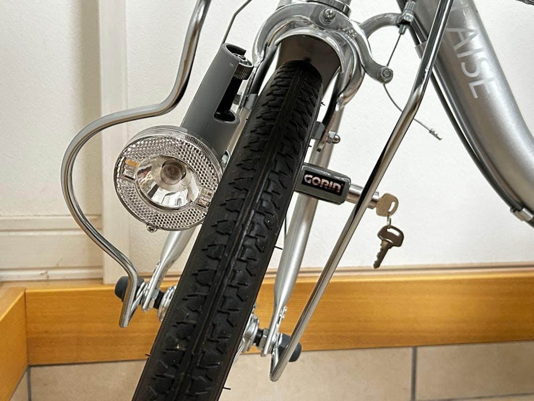 【大人用三輪車】カゴ付き　自転車　シルバー