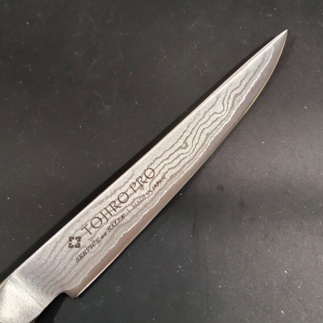 藤次郎プロ ペティナイフ VG10 37層ダマスカス 12cm FD-702
