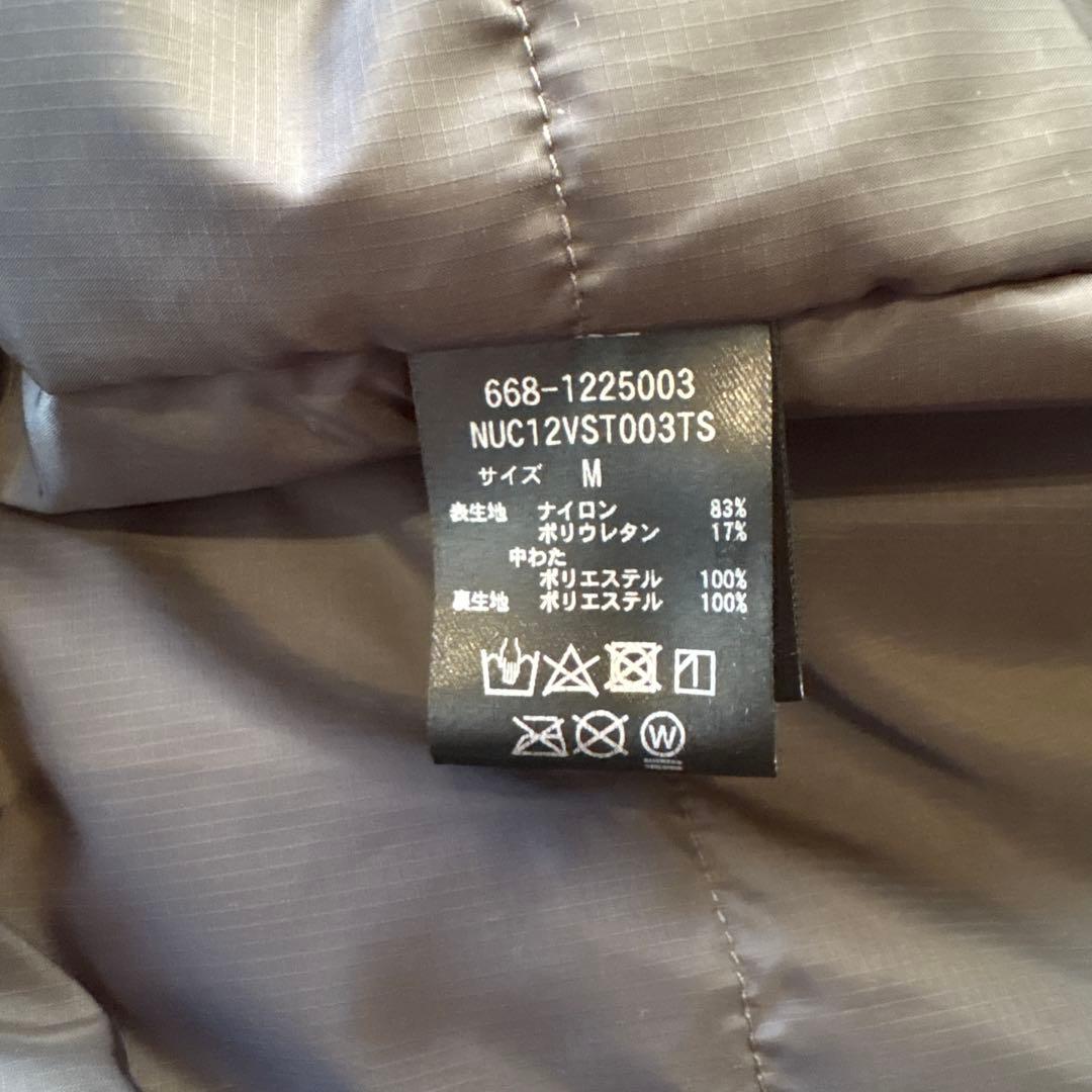 the5525 ブラックベスト Mサイズ　中綿入り中古美品