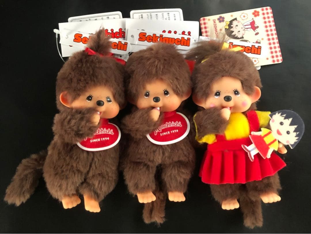 お買得‼️正規品　新品タグ付　大人気❣️モンチッチカラーキーホルダー3set！